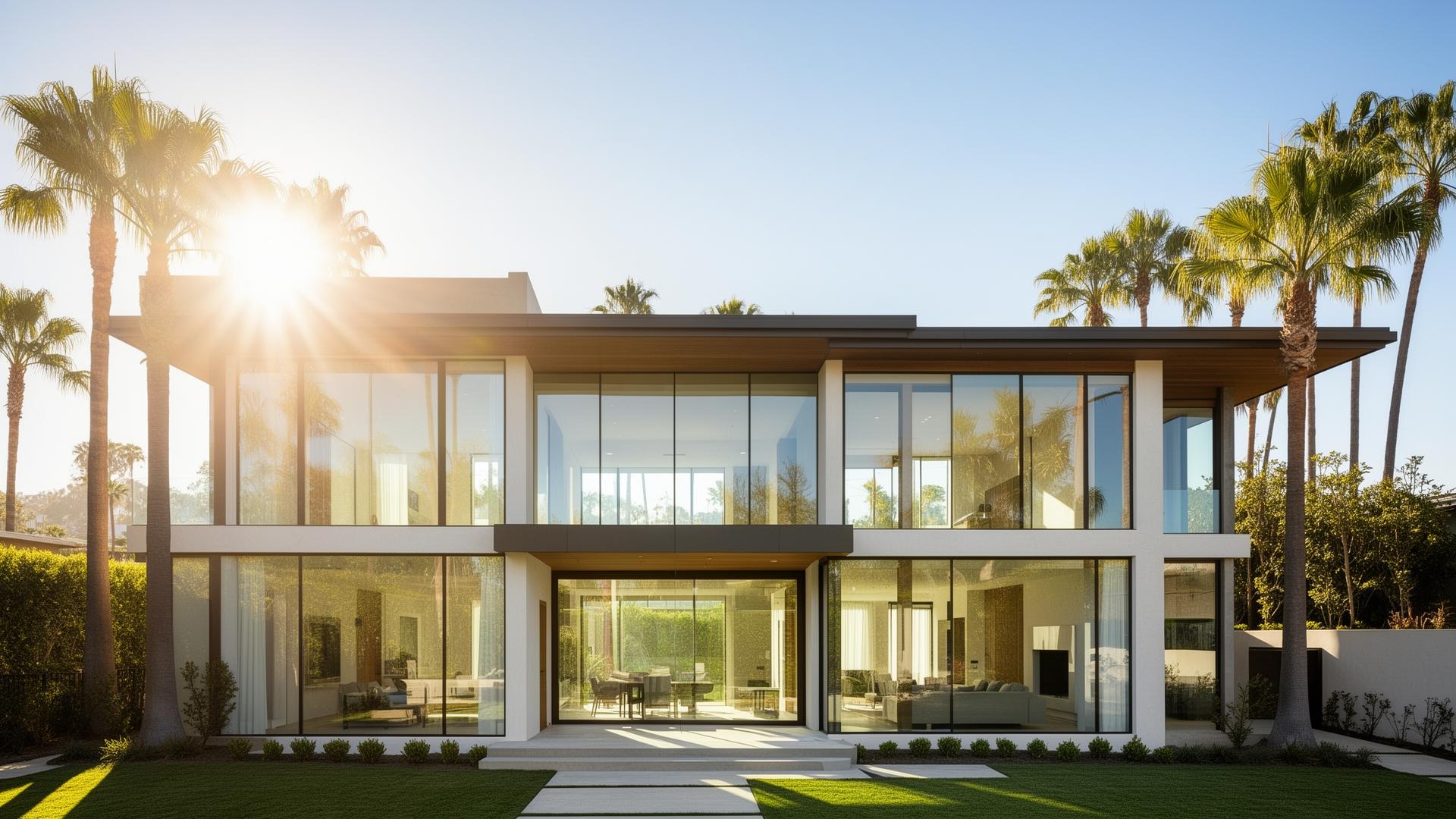 Residential window tinting in a San Diego coastal home with natural light