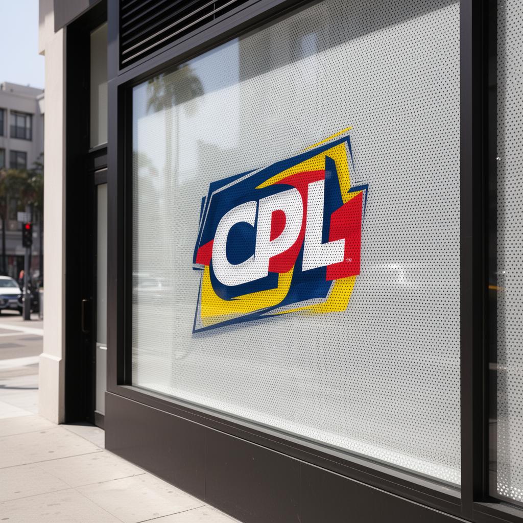 Perforated one-way storefront window film in San Bernardino County